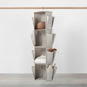 Hanging Spinning Closet Organizer w Shoe Storage